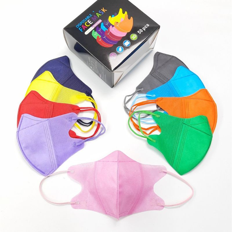 Rainbow Anak Duckbill - masker duckbill rainbow child disposable mask
