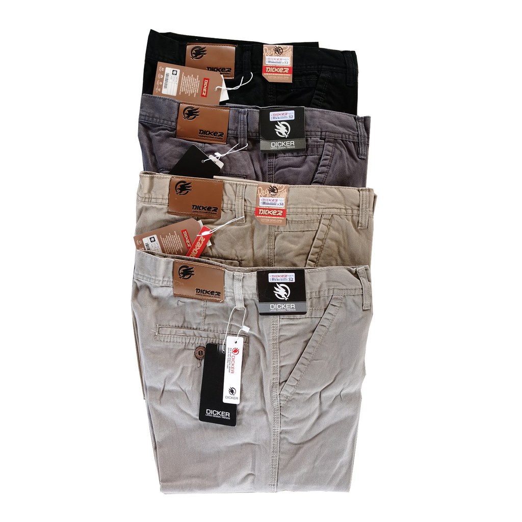 Celana Chino Kanvas Lembut halus Panjang Original DIcker MR BRESS TERBARU Kualitas Kardinal