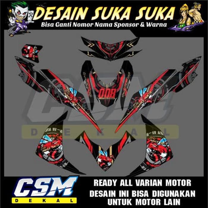 336 Dekal Decal Motor Mio M3 I Z Stiker Sticker Striping Body