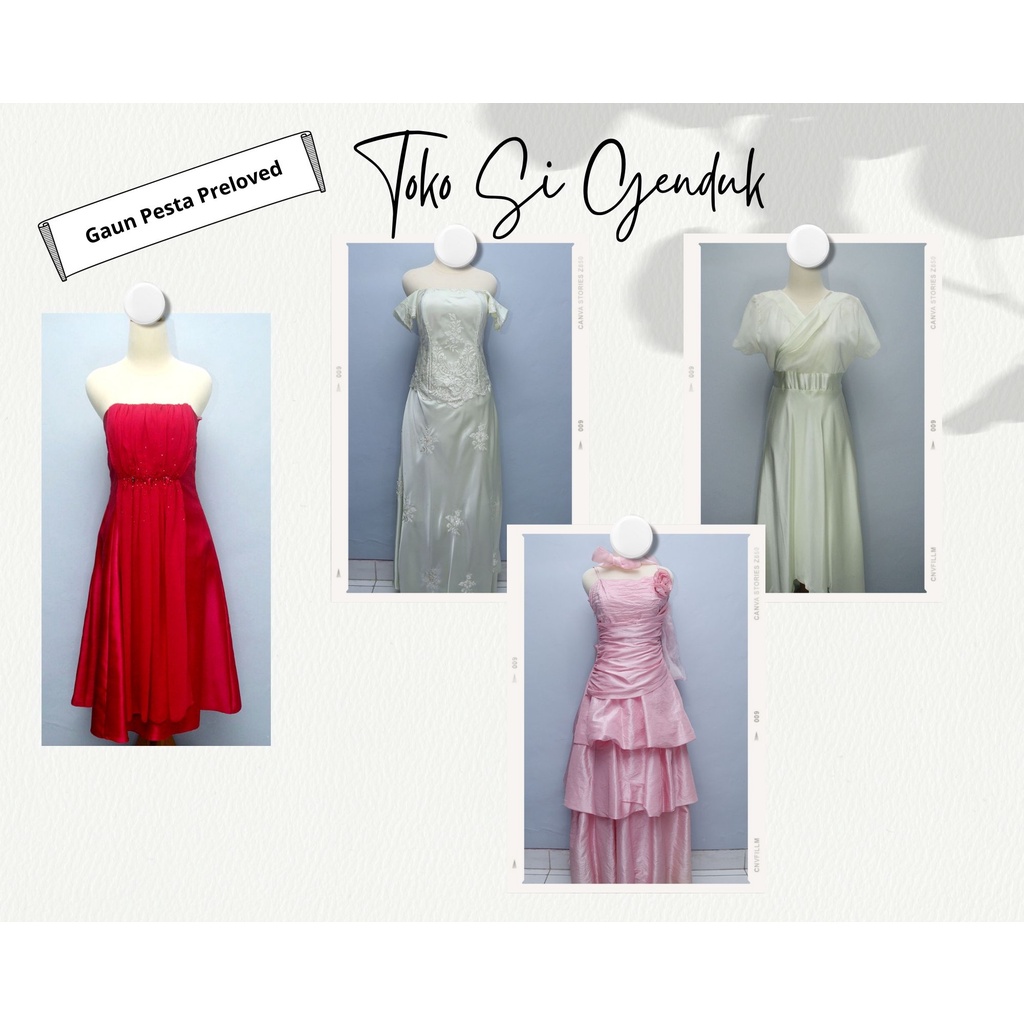 Dress / Dress Cantik / Dress Wanita / Gaun Pesta Preloved
