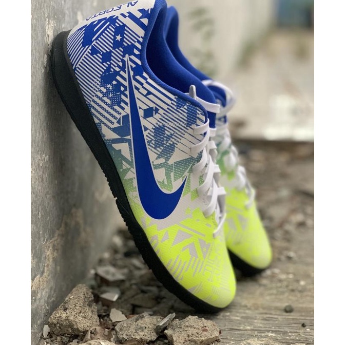 Spesial Sepatu Futsal Nike Original Vapor 13 Club Njr Ic Putih Biru New 2020