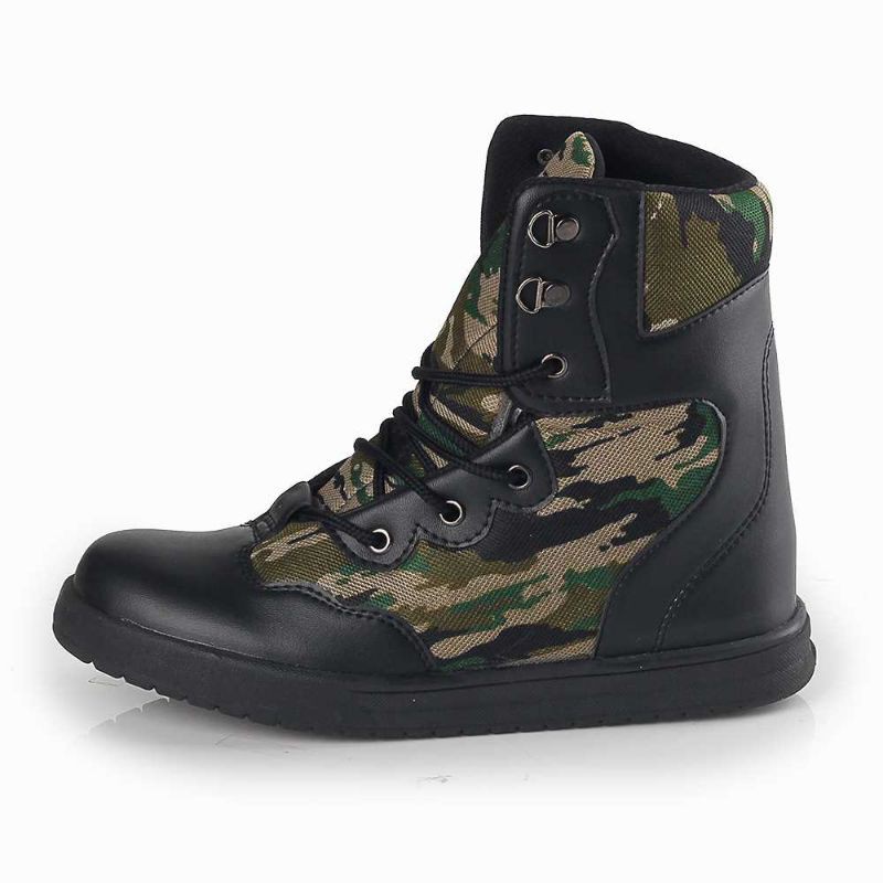 Sepatu Boots Anak Laki Laki Loreng Army Distro Hiking Casual Outdoor Original