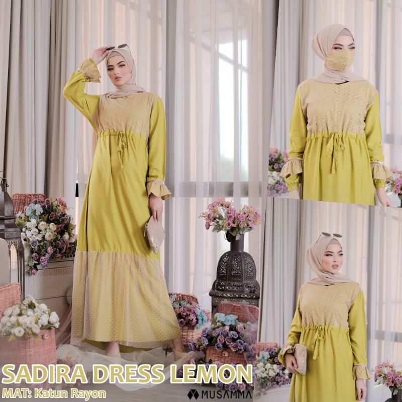 Daster arab SADIRA DRESS by MUSAMMA Dress Rayon Super