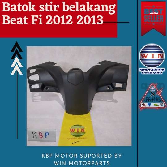 Batok stir belakang motor beat fi injek 2012 2013 win|body kasar | Rear Handle cover beat fi 2012 2013 win | batok totok cover stir belakang honda Beat fi 2013 win | all honda matic stir batok belakang