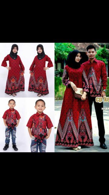 Batik Couple Keluarga Sania Ruffle Ori Ndoro Jowi Dnt Motif Manggar