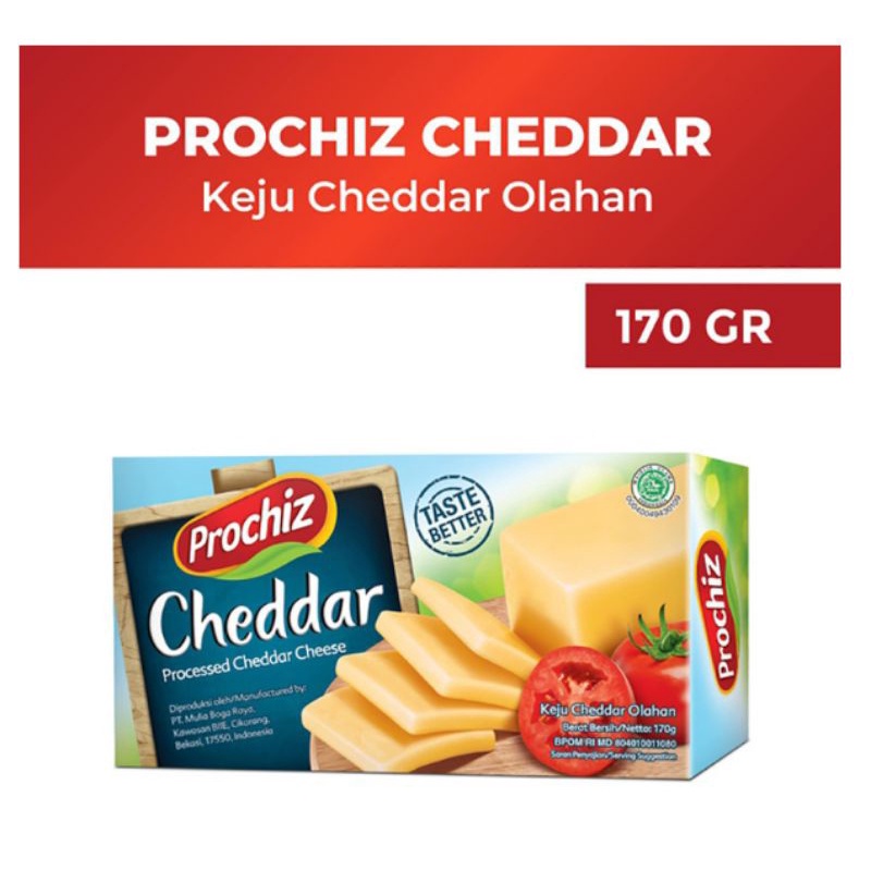 

PROCHIZ Keju Cheddar Olahan 170g