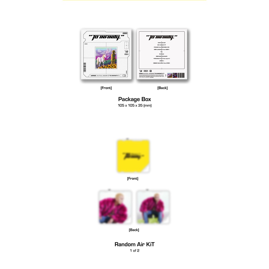 (Set) MINO - 3rd Full Album &quot;TO INFINITY.&quot; (CD / KiT)