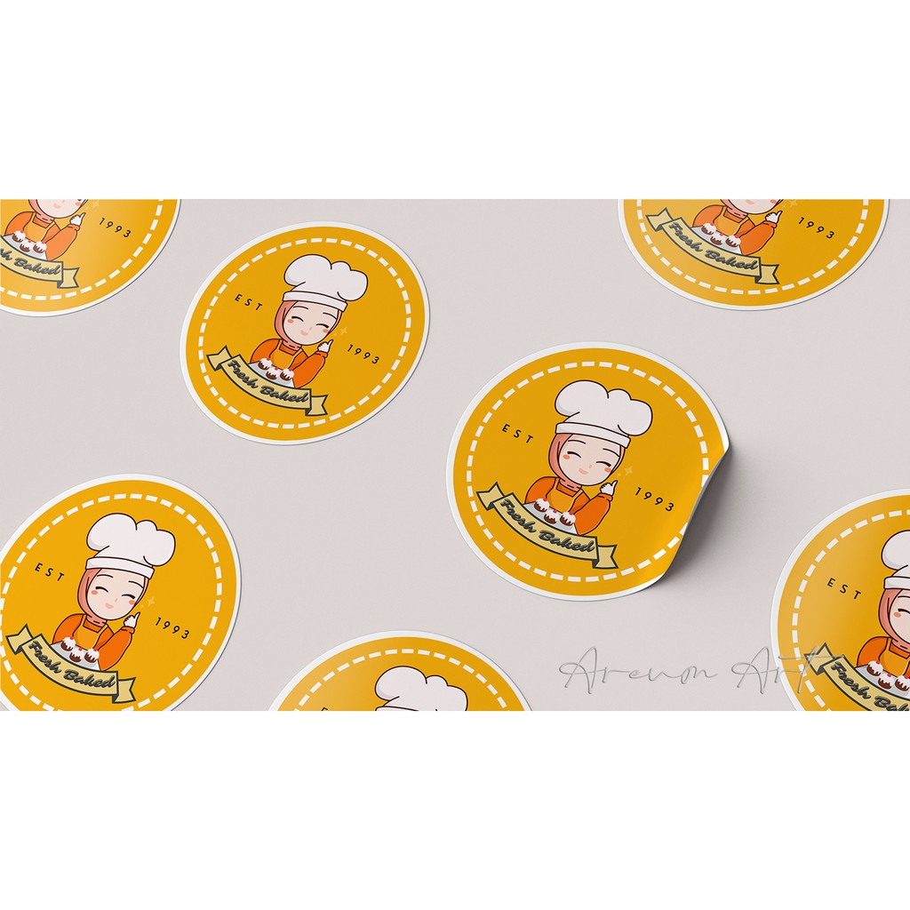 STICKER LABEL / Sticker logo / Stiker Custom  / Print sticker olshop / Sticker Produk-3