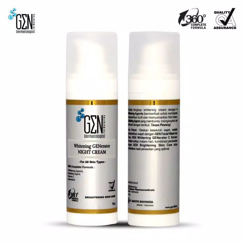 GEN WHITENING GENERATOR NIGHT CREAM