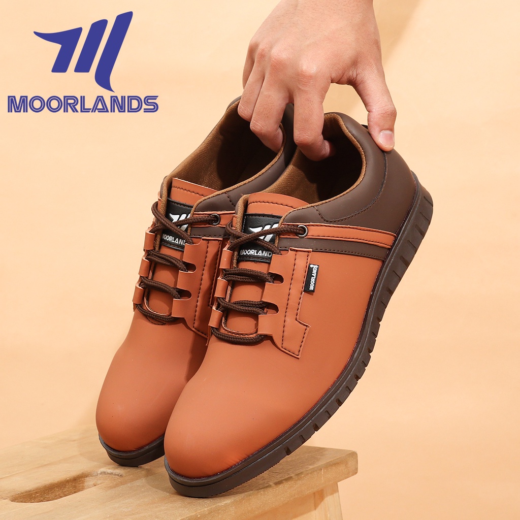 Sepatu Pria Kulit Casual Slip On Sepatu Santai Sepatu Semi Formal Kerja Kuliah Original MOORLANDS