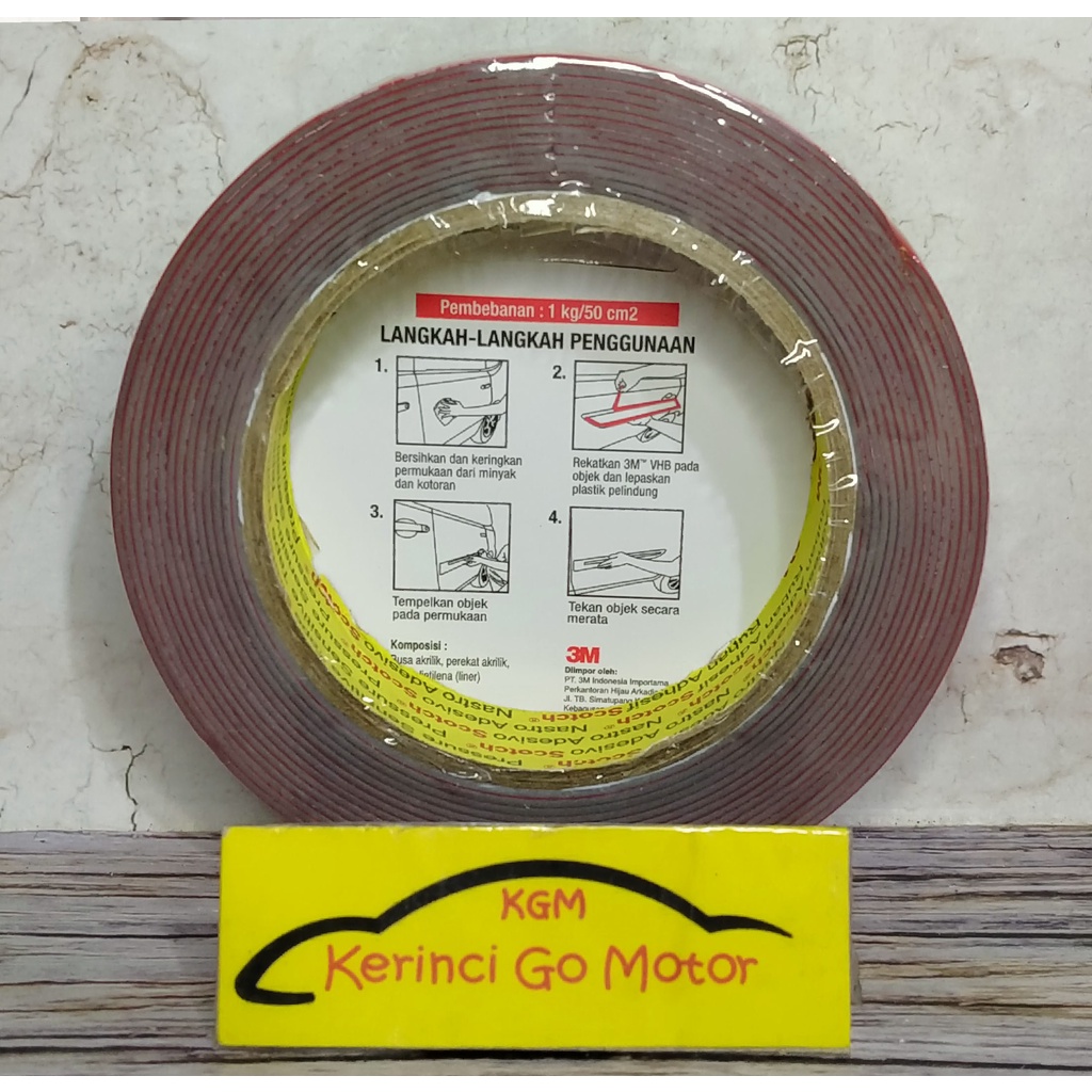 DOUBLE TAPE 3M VHB 24mm X 4,5m LEM BOLAK BALIK