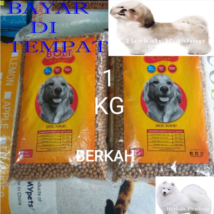 makanan anjing bolt maxi murah