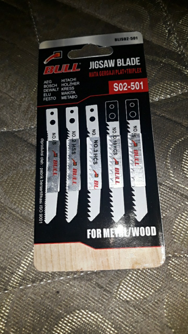 Bull Bosch Set Besi Kayu Mata Jigsaw Besi Wood Jig Saw Blade Gergaji