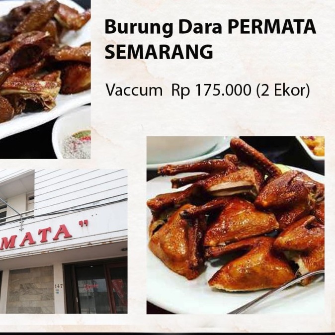 

burung dara restoran permata semarang