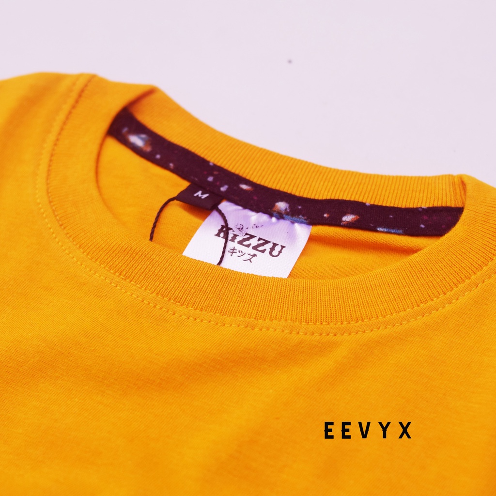 Kizzu Baju Kaos Distro Anak Laki Laki Umur 1-12 Tahun Bahan Cotton - Galaxy Mustard - Eevyx Store