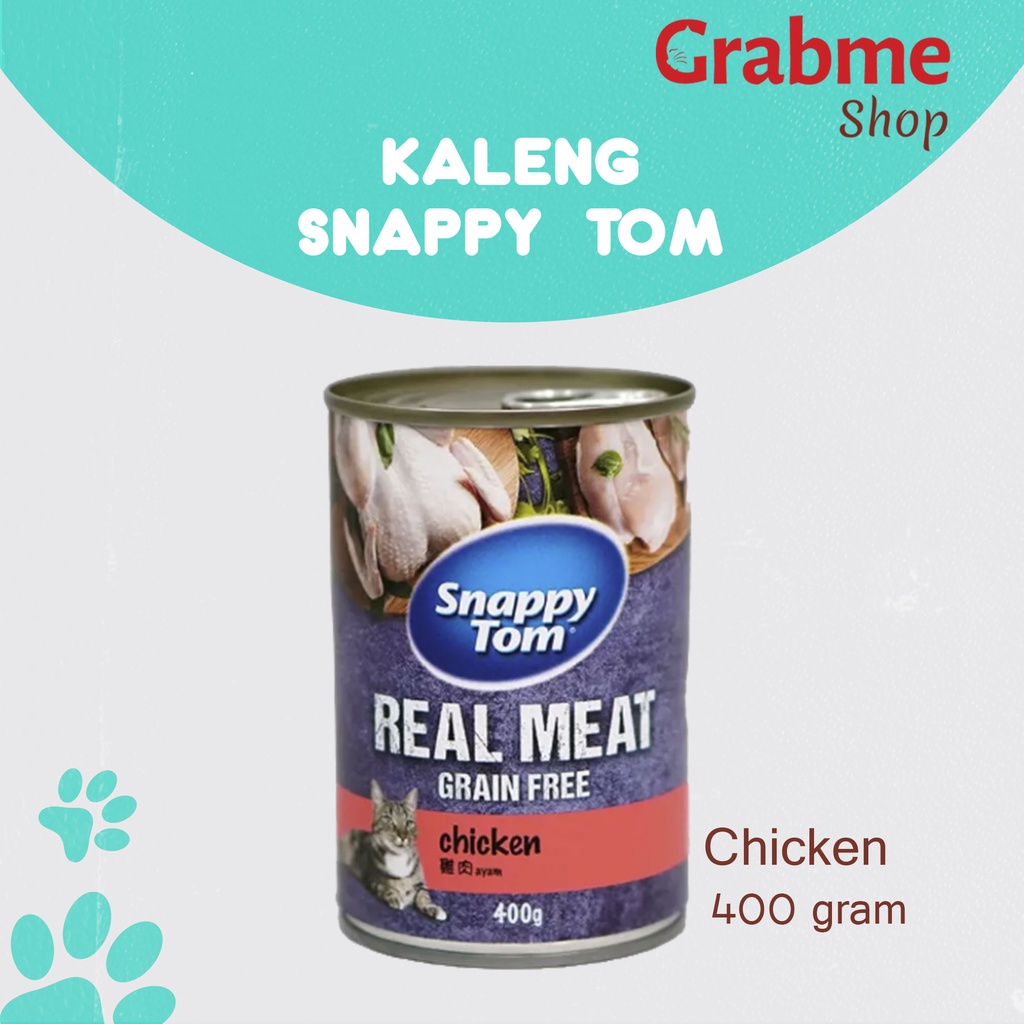 Makanan Kucing kaleng Snappy Tom 400g All Varian 1dus isi 12 pcs (Ekspedisi)