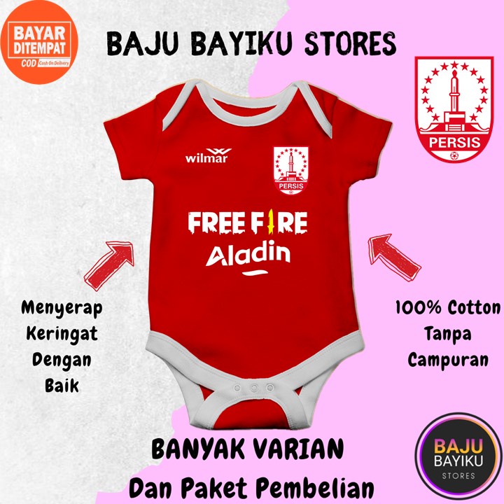 Baju Bayi Laki Laki 6 12 Bulan Setelan Murah Kekinian Logo Bola Jersey Persis Solo Jumper Bayi Newbo