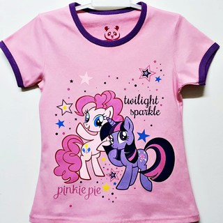  Baju  kaos  anak Cewek usia 1 10 tahun motif Pony Rainbow  