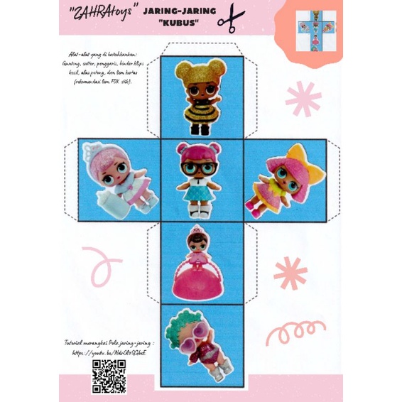 Pola jaring-jaring bangun ruang"KUBUS"