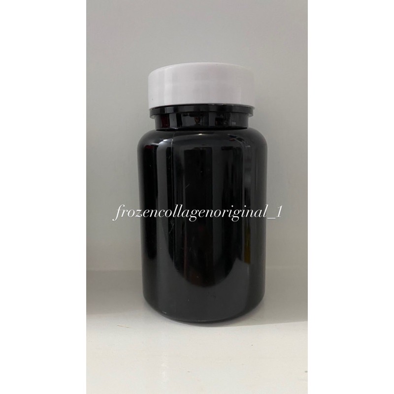 Botol Herbal Kapsul Obat 100ml HITAM