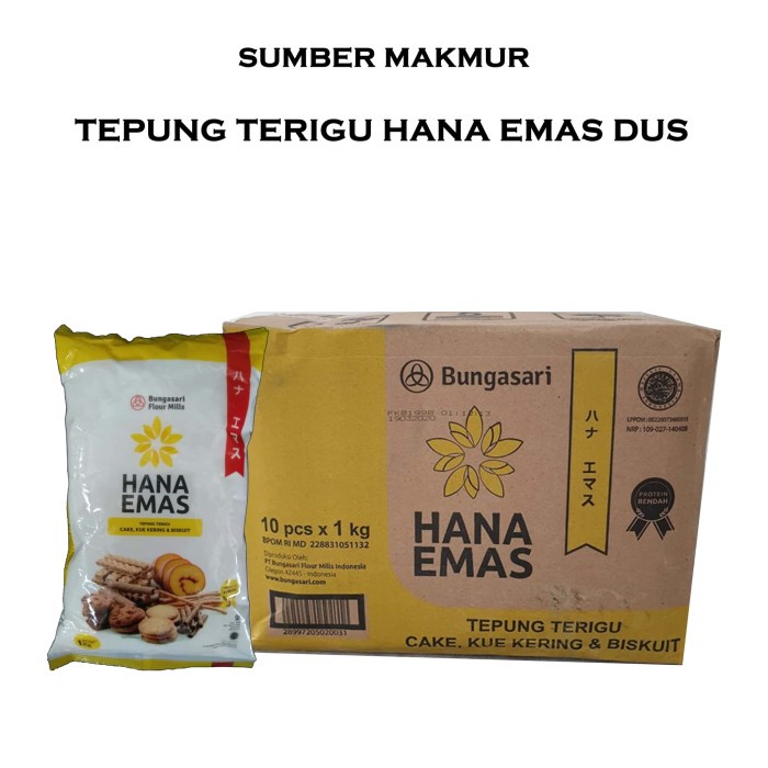 

✨COD✨ TEPUNG TERIGU HANA EMAS KEMASAN 1 KG