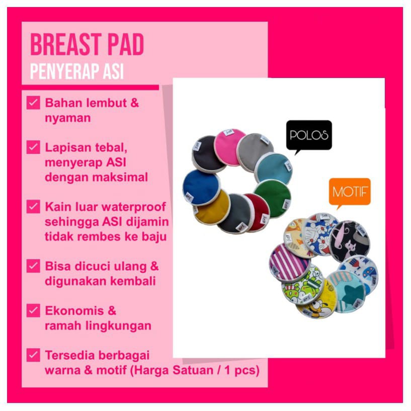 1 Pcs BreastPad Ztwo Breast pad Cuci Ulang Penyerap Asi berlebih / BREASTPAD AVENT /DACCO MAMAPAD