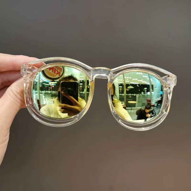 (Rowling)Kacamata Anak New Trend/Fashion Anak Terbaru Bulat New kacamata hitam High Quality Import Kacamata Fashion-Ka-119 Kuning