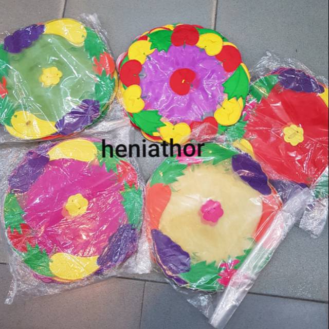 Tutup kue basah sulam tempel bordir