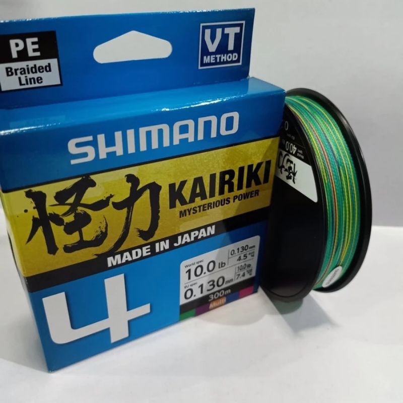 Senar PE SHIMANO KAIRIKI X4 10LBS 300M MULTICOLOUR