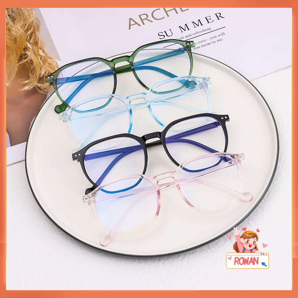 ❈ROWAN❈ Vision Care Computer Goggles Unisex Myopia Glasses Anti-UV Blue Rays Glasses Women Fashion Eyeglasses Eyewear Optical Glasses/Multicolor