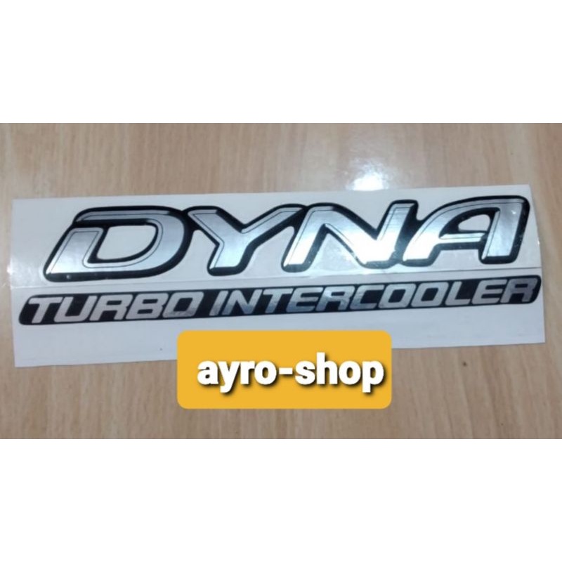 STICKER MOBIL DYNA TURBO INTERCOOLER