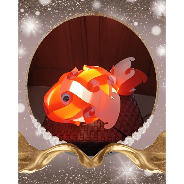 Lampion Tidur ikan Lampu Hias Gantung unik  Kado Ultah anak Lampu Lampion Karakter Ikan Nemo