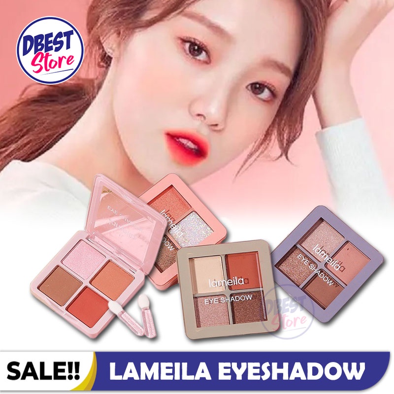 Eyeshadow Palette Lameila 5086 - 4 Warna Matte &amp; Glitter - Tahan Lama &amp; Aman untuk Kulit - PROMO MURAH (NEW) ADS