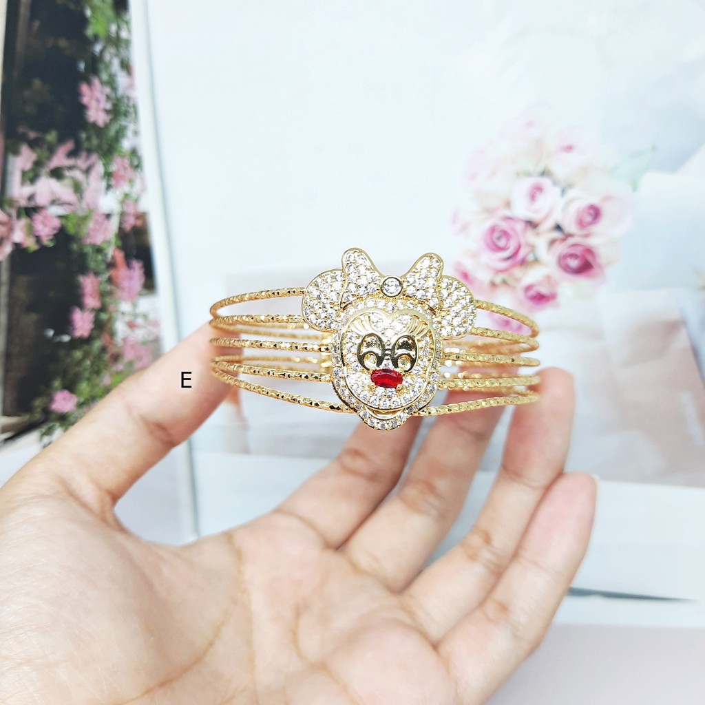 Gelang Gold Xuping Bangle CC Mata Hitam Putih - BB232