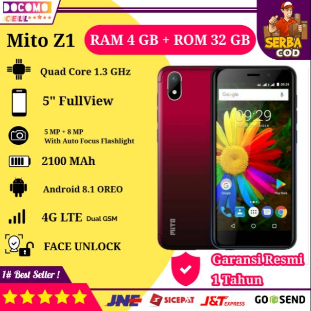 COD PROMO HP Handphone Smartphone Android Mito Murah Baru Bagus Ram Besar 4G 4GB Terlaris Gaming