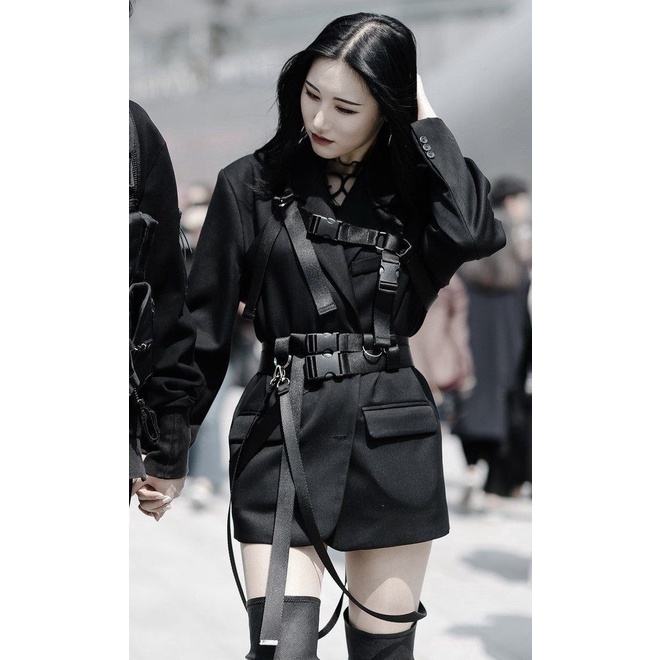 DISORDER Harness Suspender Belt Aksesoris Sabuk Body Belt Korea (as worn as Tamaradai) Halloween Cos