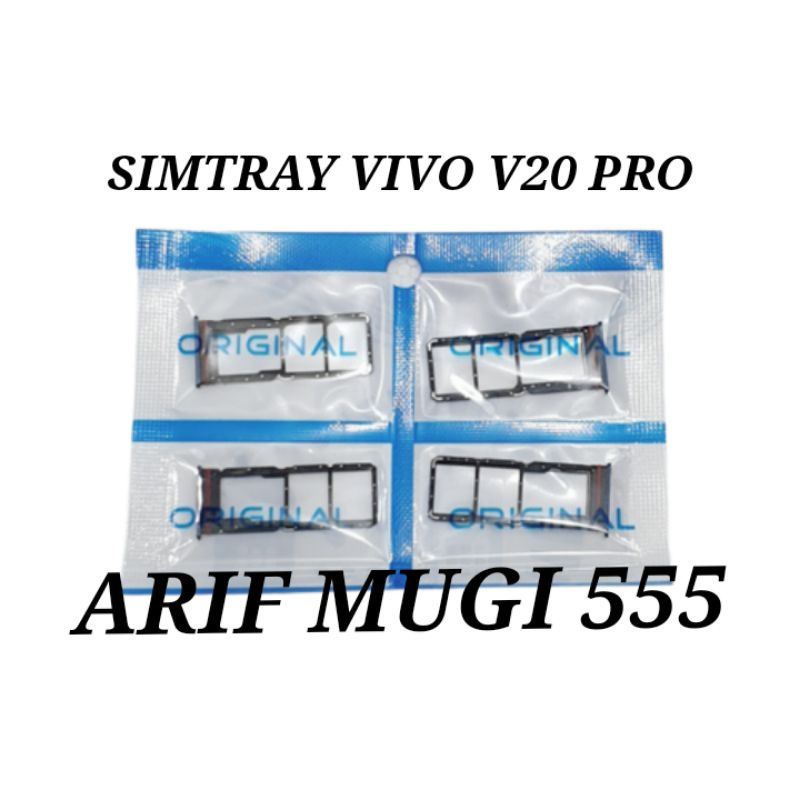 Simtray Simlock Slot kartu Tempat Sim Vivo V20 Pro Original