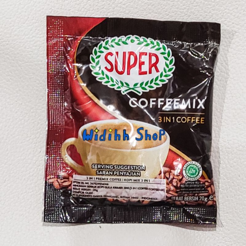 Super Coffeemix 3in1 Import Malaysia 1 Sachet Kecil  / Kopi Mix / Coffee Mix 3 In 1 / Minuman Serbuk Kopi 3in1