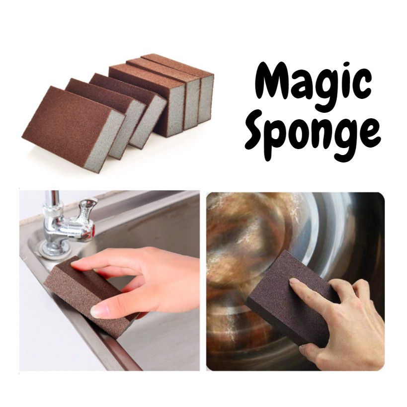 SPONS PEMBERSIH Nano Magic Spons Pembersih Kerak Noda Panci Spons Penghilang Kerak Panci