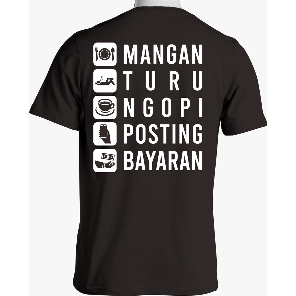 KAOS MANGAN TURU NGOPI POSTING BAYARAN