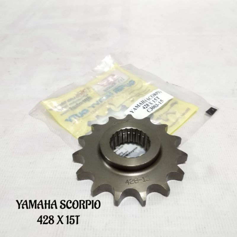Gear Depan SSS 428 Scorpio size 15 - 16 - 17