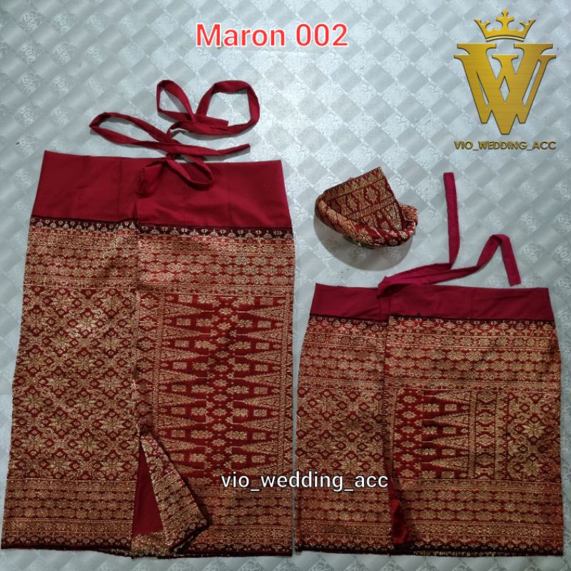 Set Songket palembang siap pakai (tenun asli)