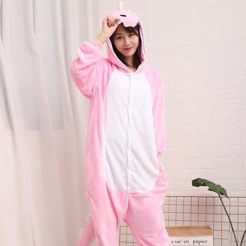 BAJU ONESIE DINOSAURUS DINO PINK PIYAMA KOSTUM COSPLAY