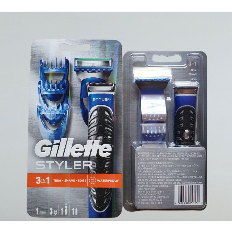 GILLETTE STYLER 3 IN 1 Alat Cukur elektrik Shaver Gillette Alat cukur Rambut Kumis Elektrik