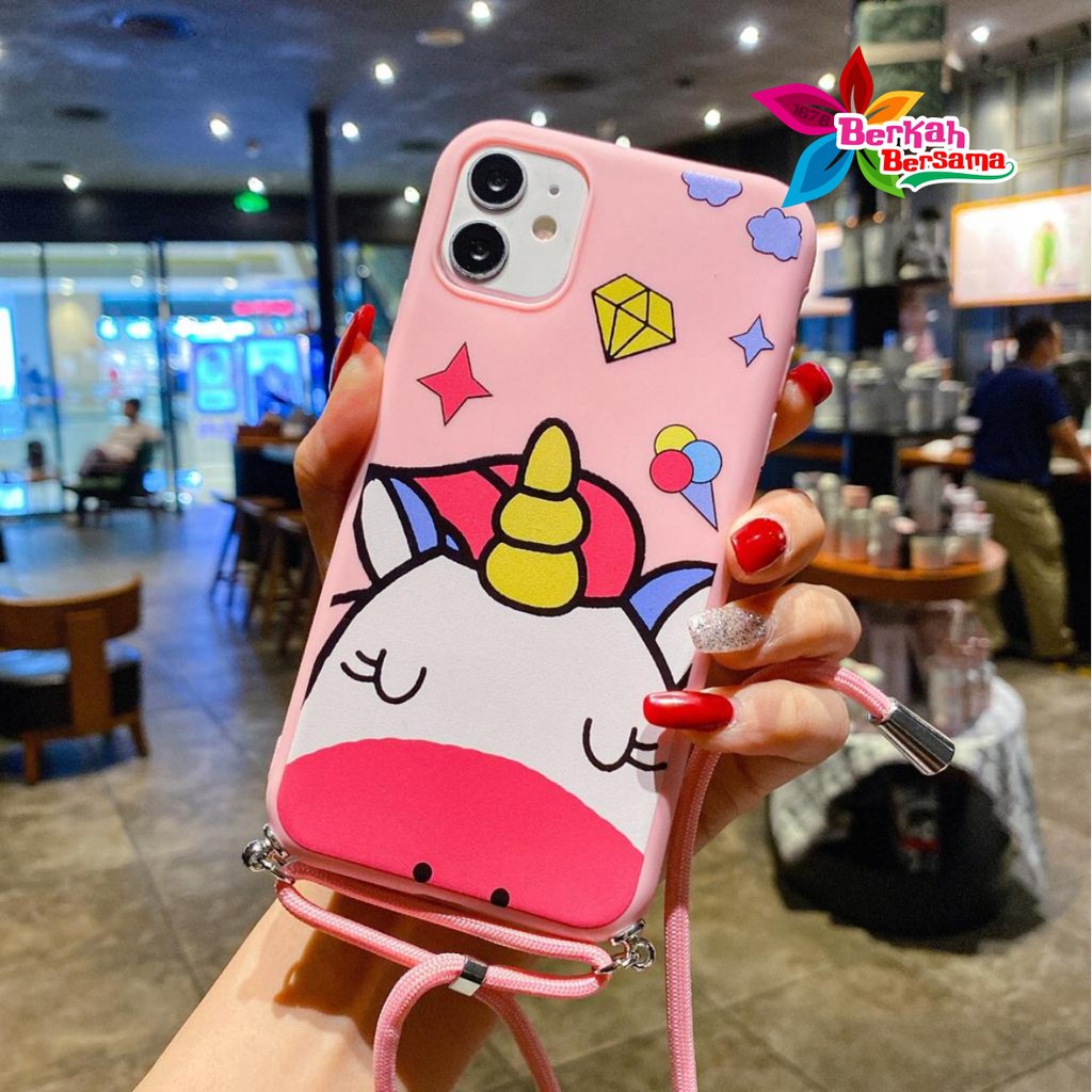 SS153 case Slingcase Lanyard UNICORN Oppo F1s A59 A3s A5s A7 A11k A12 A5 A9 2020 A31 A8 BB4660