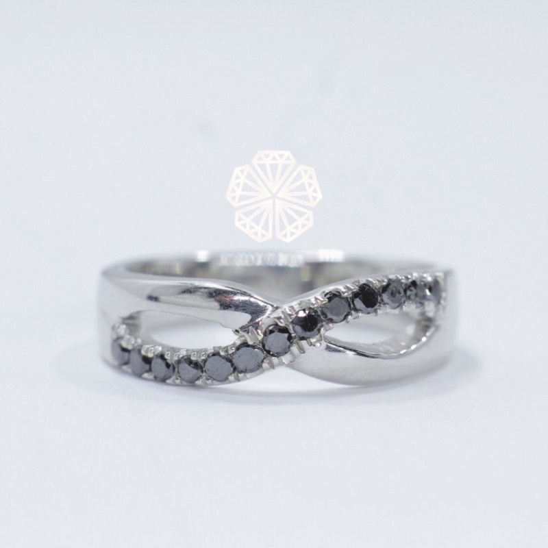 GRATIS MEMO LABPromo cincin perak wanita asli berlian hitam NA135