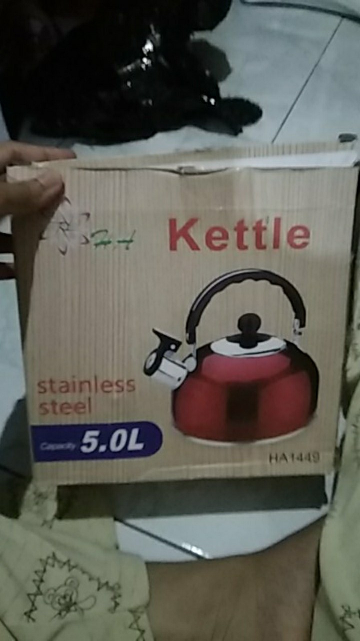 Teko Siul Stenlis Kattle Ukuran 5 L Teko Bunyi