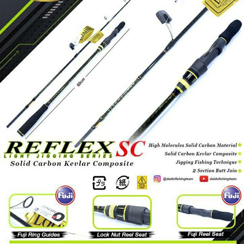 Joran Light Jigging Loomis Reflex 6"3 full fuji