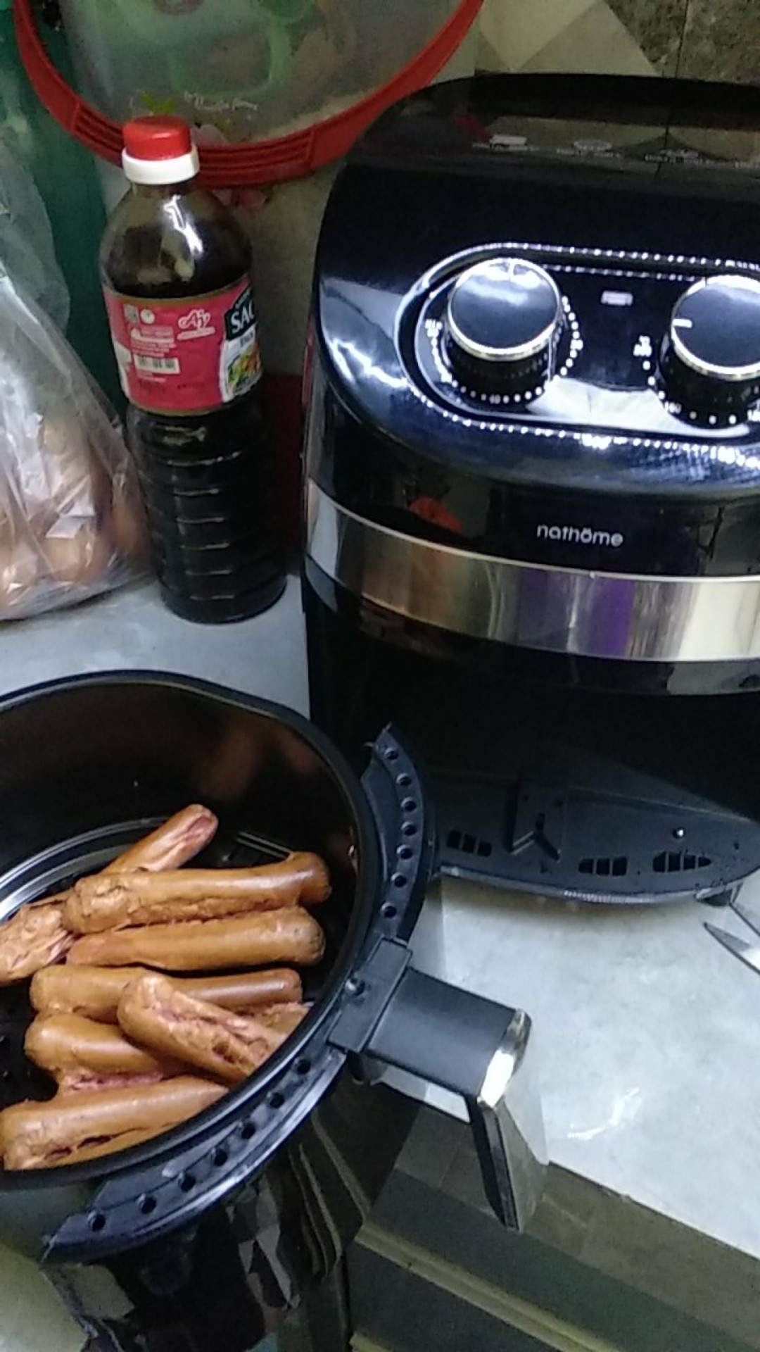 Xiaomi Nathome 4l Air Fryer Youban Smart Air Fryer Peralatan Masak Oil-free 2.6l Pengorengan Touch Control