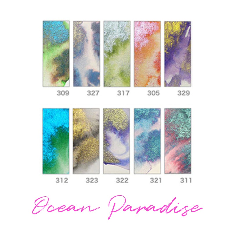 

Supervision Pearlescent Rock Mica Watercolor 10 colors Share Pan
